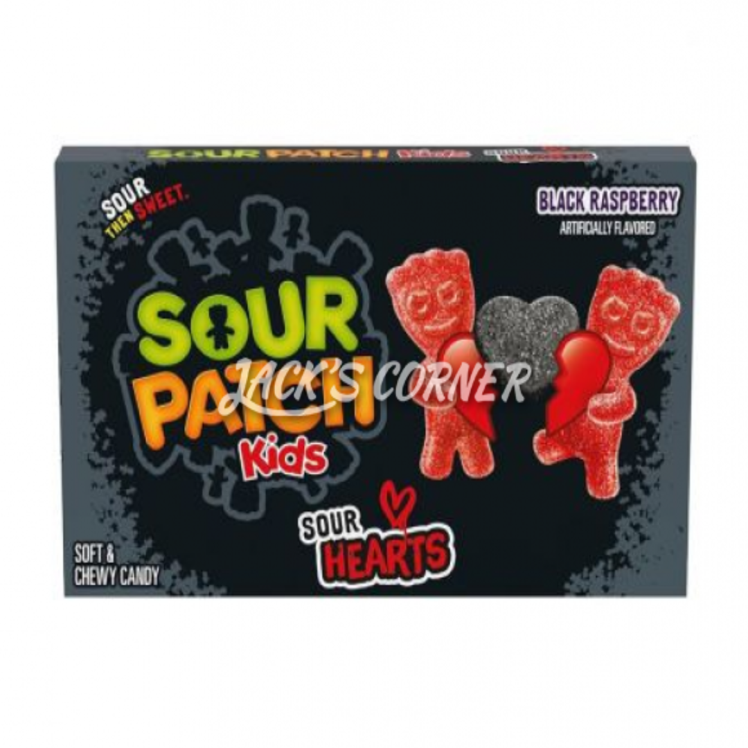 SOUR PATCH KIDS SOUR HEARTS BLACK RASPBERRY 87GR