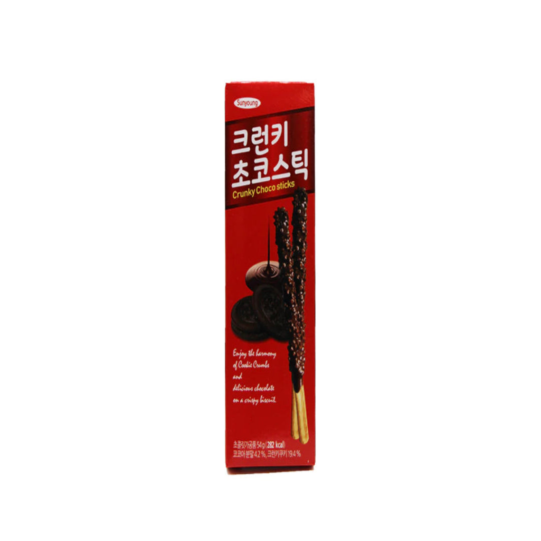 SUNYOUNG CRUNCKY CHOCO STICKS 54GR