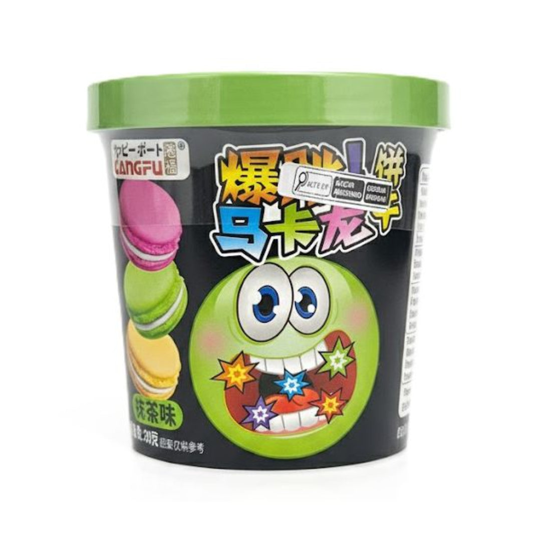 GANGFU POPPING CANDY MACARONS MATCHA 80GR