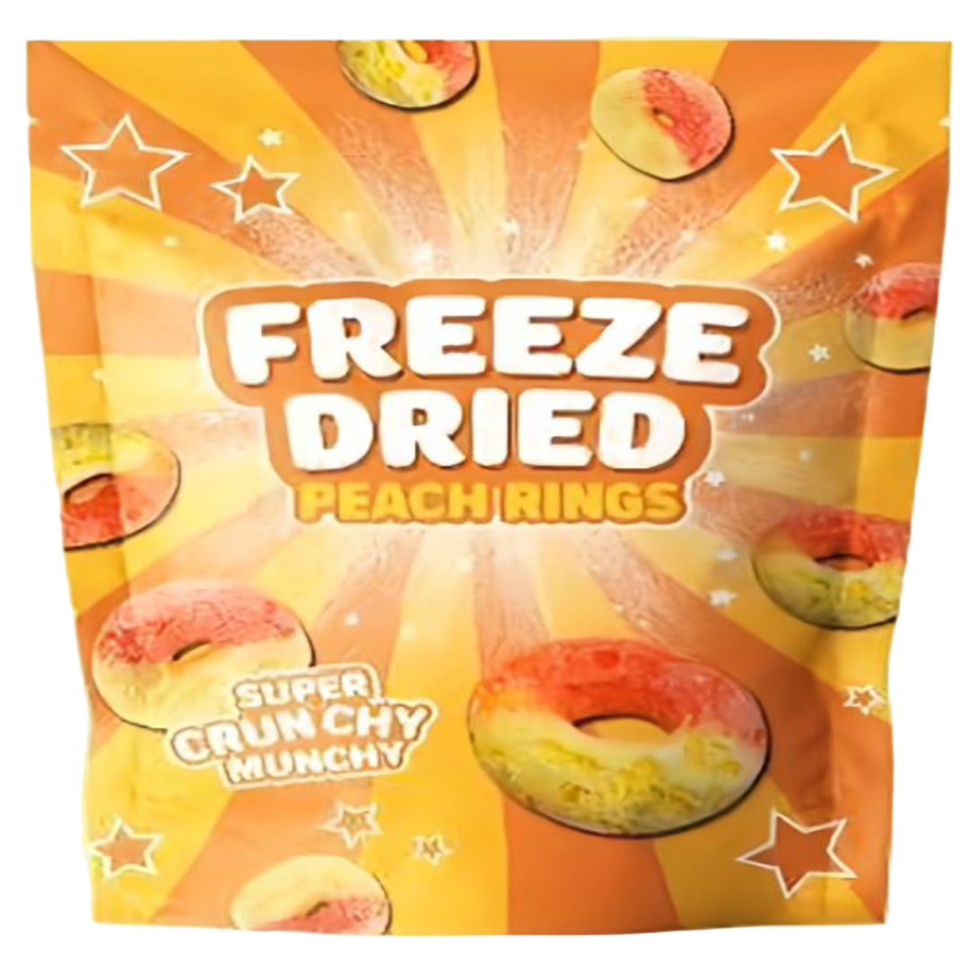 FREEZE DRIED PEACH RINGS 55GR