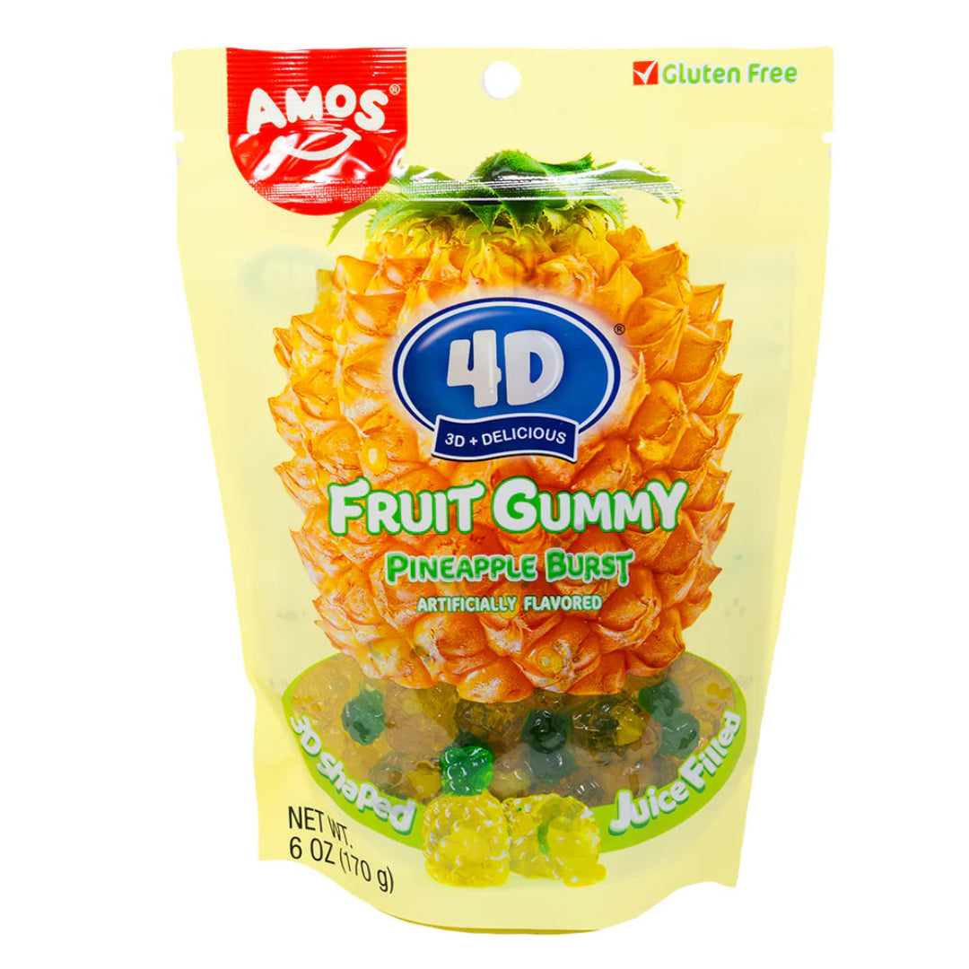 AMOS FRUIT GUMMY PINEAPPLE BURST 65GR