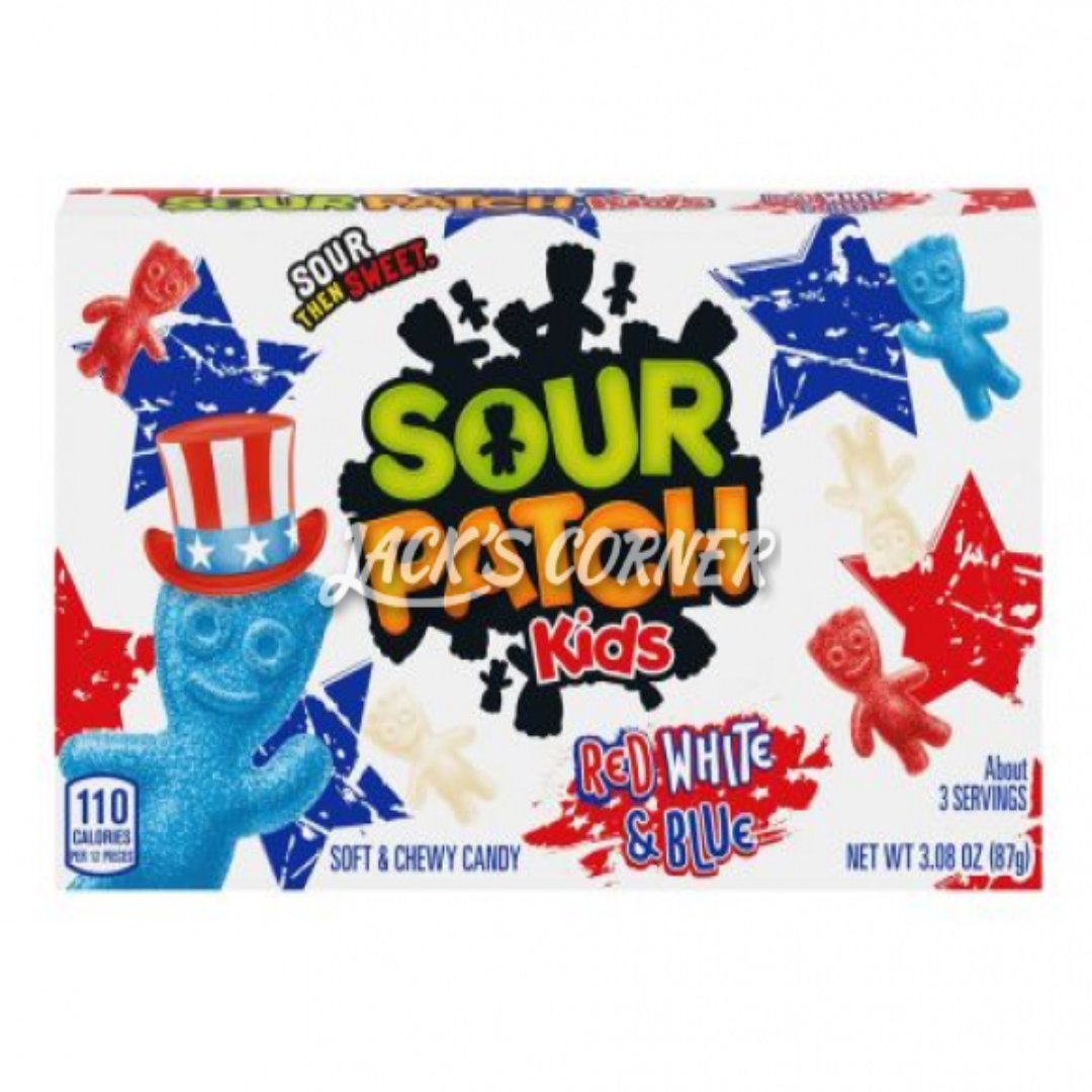 SOUR PATCH KIDS RED WHITE AND BLUE 87GR