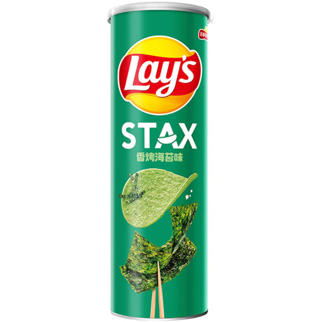 LAYS STAX ROASTED SEA WEED FLAVOUR 90GR