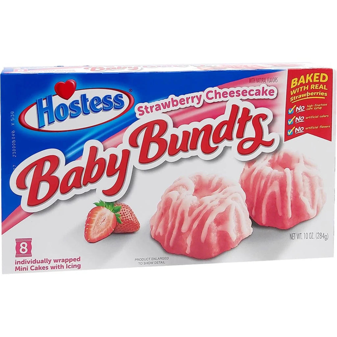 HOSTESS STRAWBERRY CHEESECAKE BABY BUNDTS 284GR