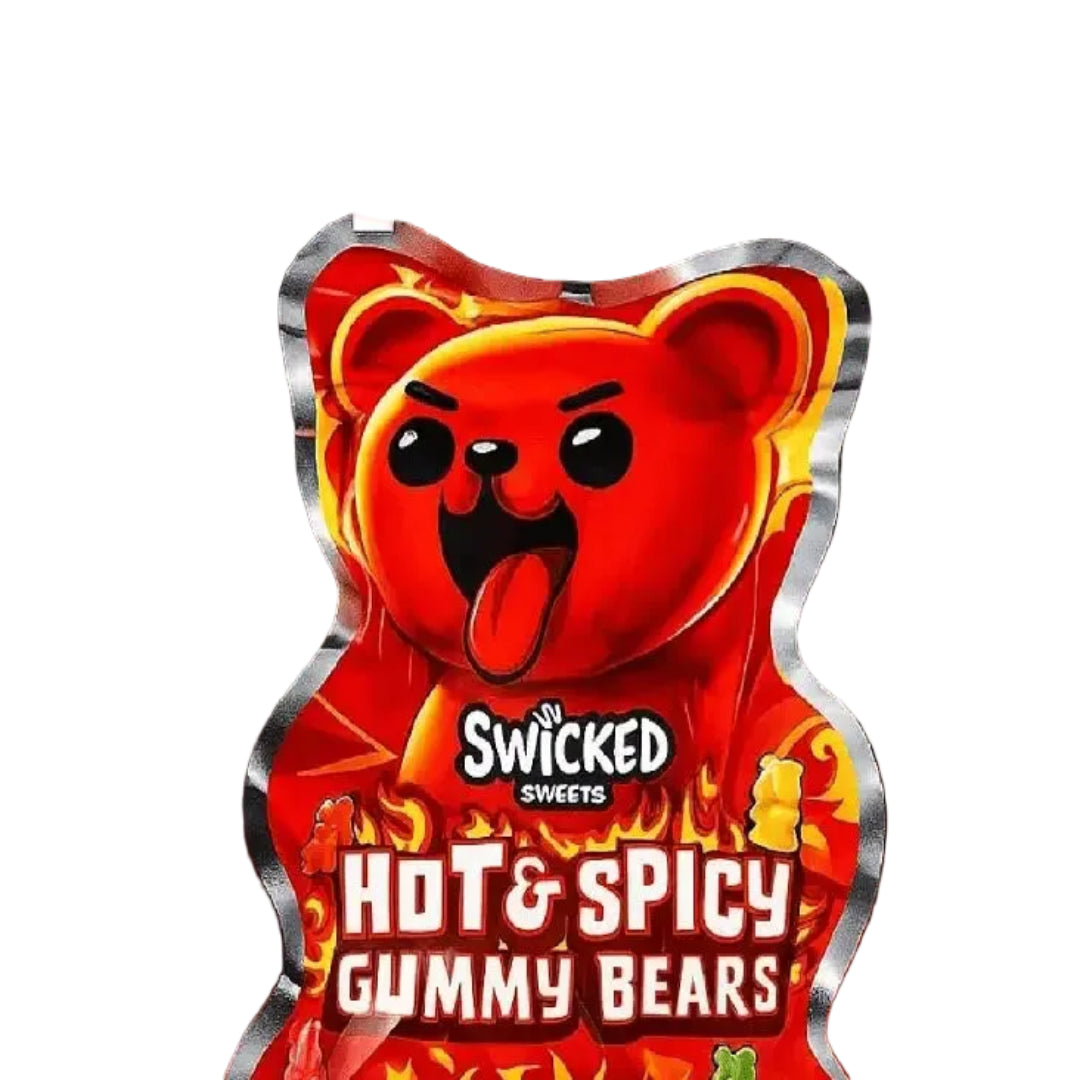 HOT & SPICY GUMMY BEARS 100GR