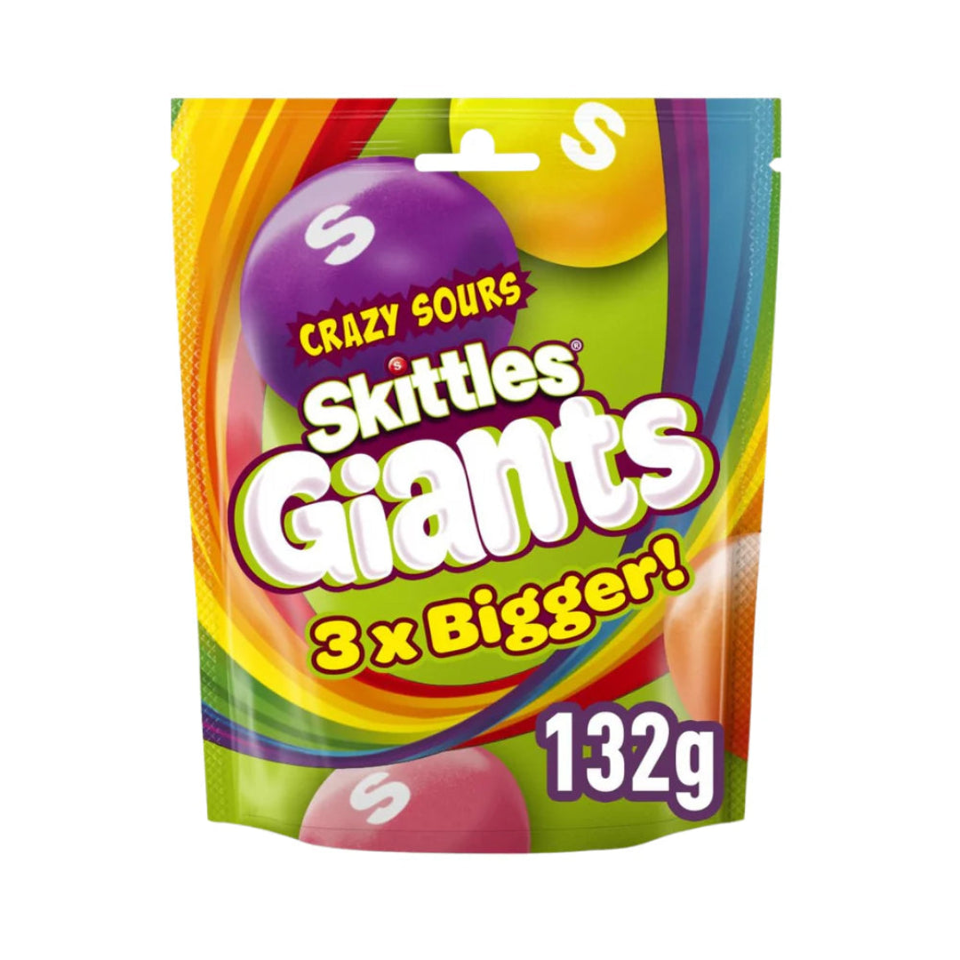 SKITTLES GIANTS CRAZY SOURS 132GR