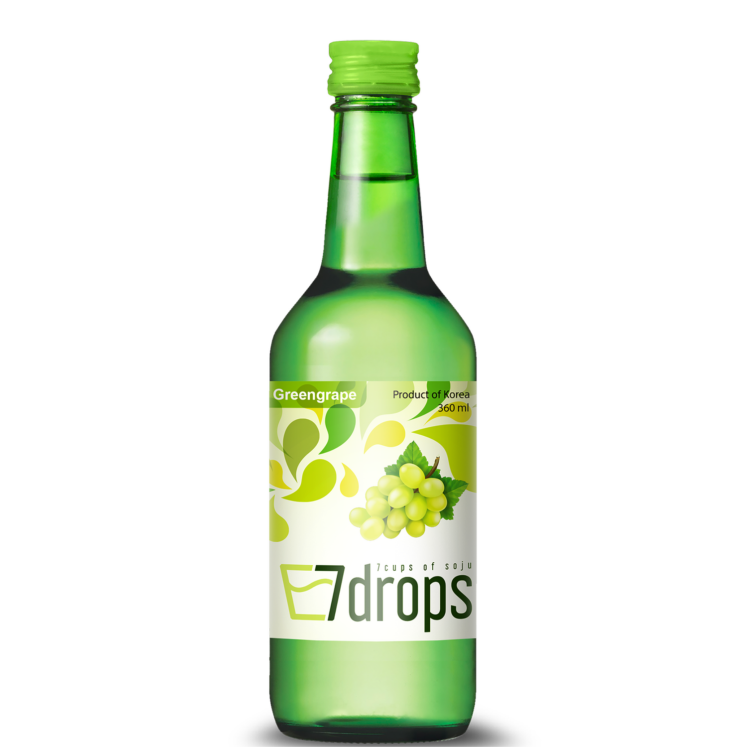 7 DROPS Soju met Groene Druiven Smaak 12%
