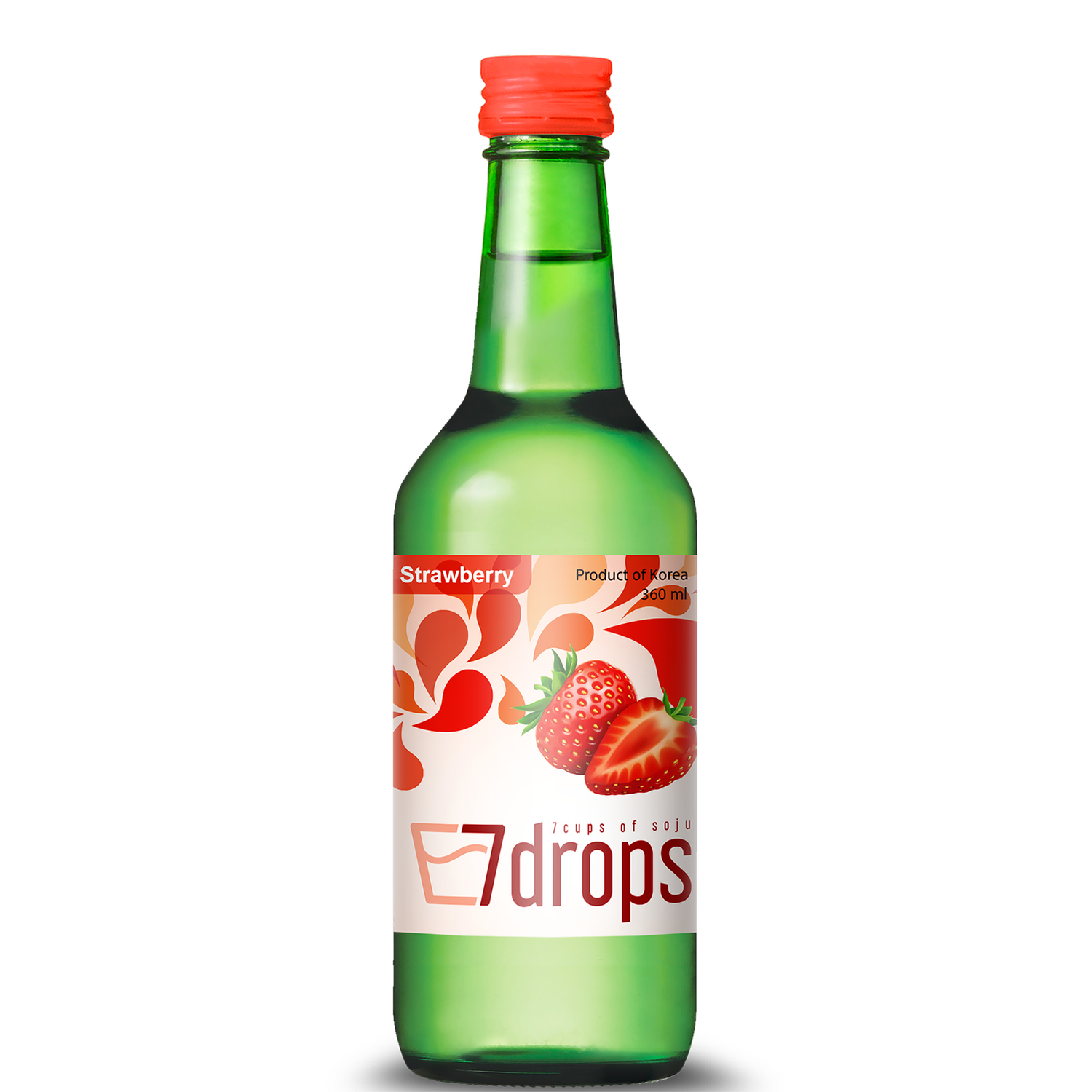 7 DROPS Soju met Aardbeismaak 12%