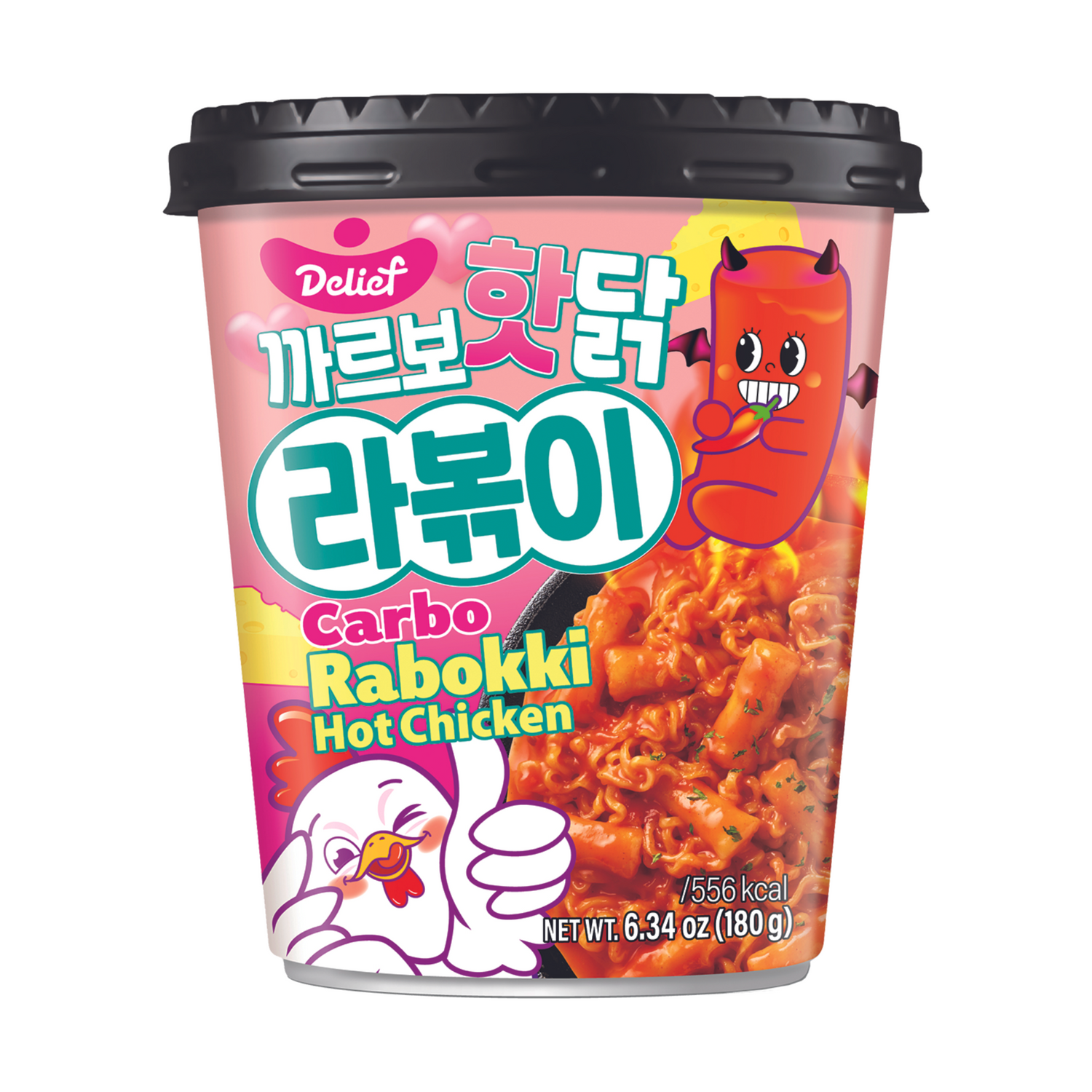 DELIEF Rabokki met Pikante Kip Carbonara smaak