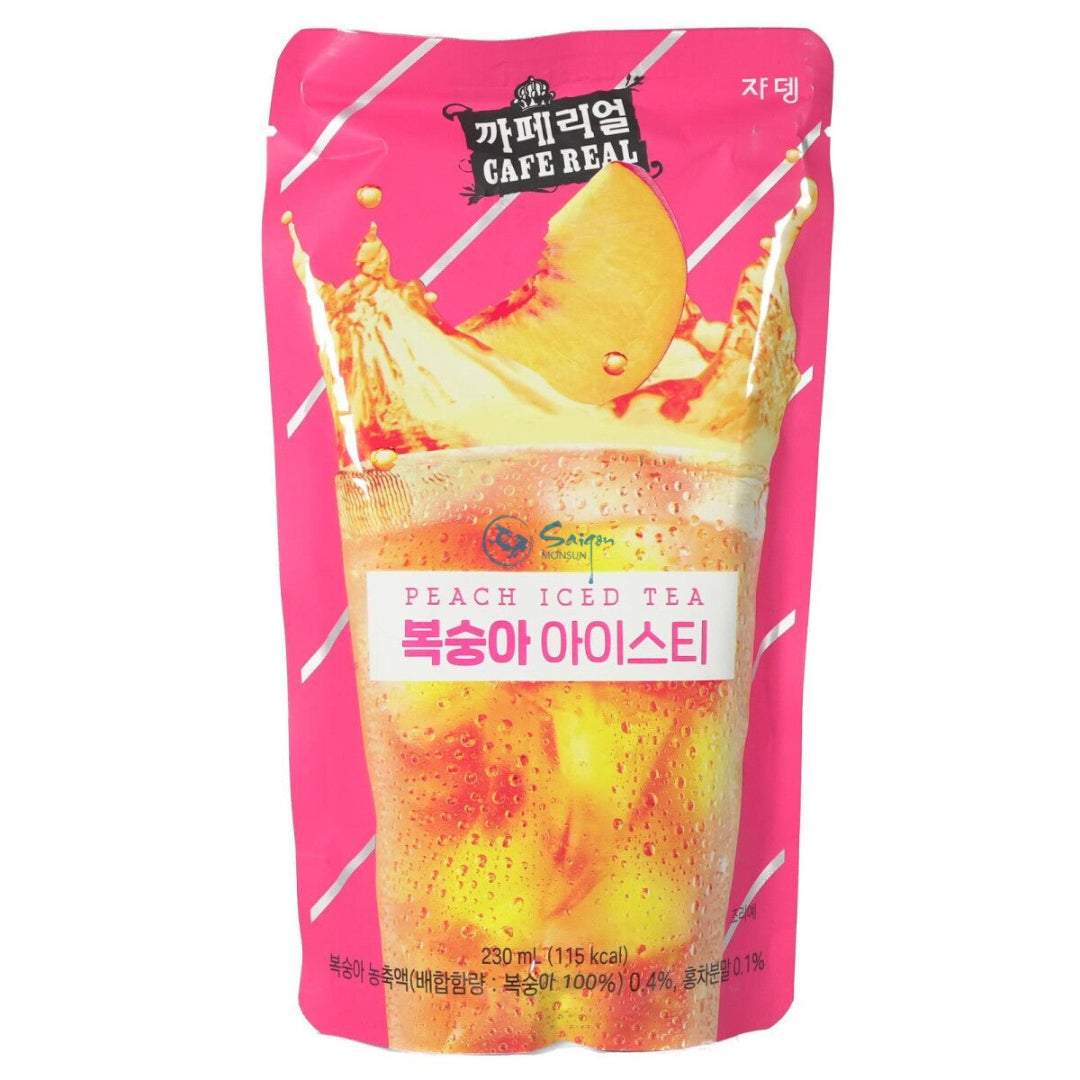 CAFE REAL PEACH ICED TEA 230ML