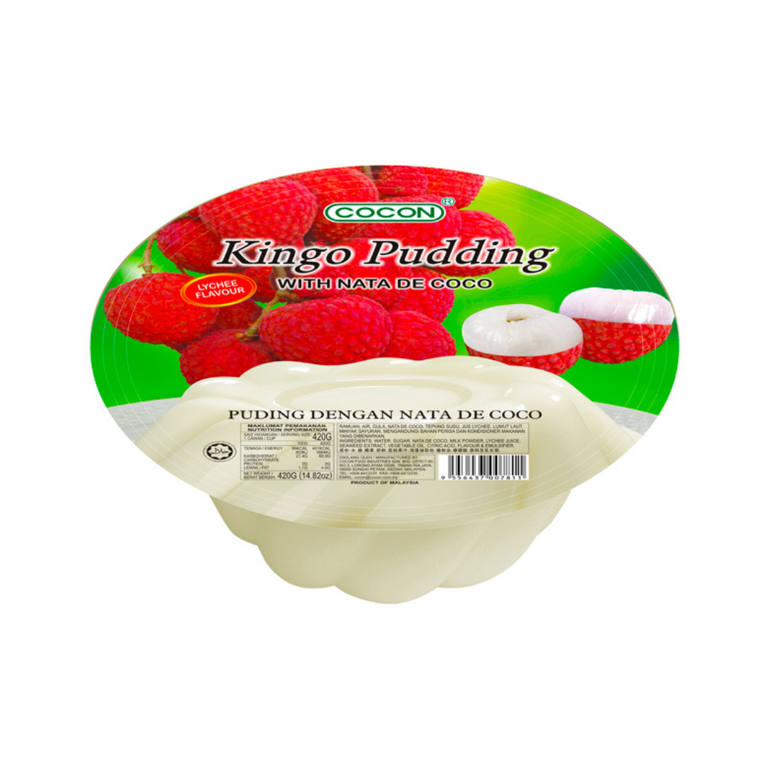 COCON KINGO PUDDING LYCHEE 420GR