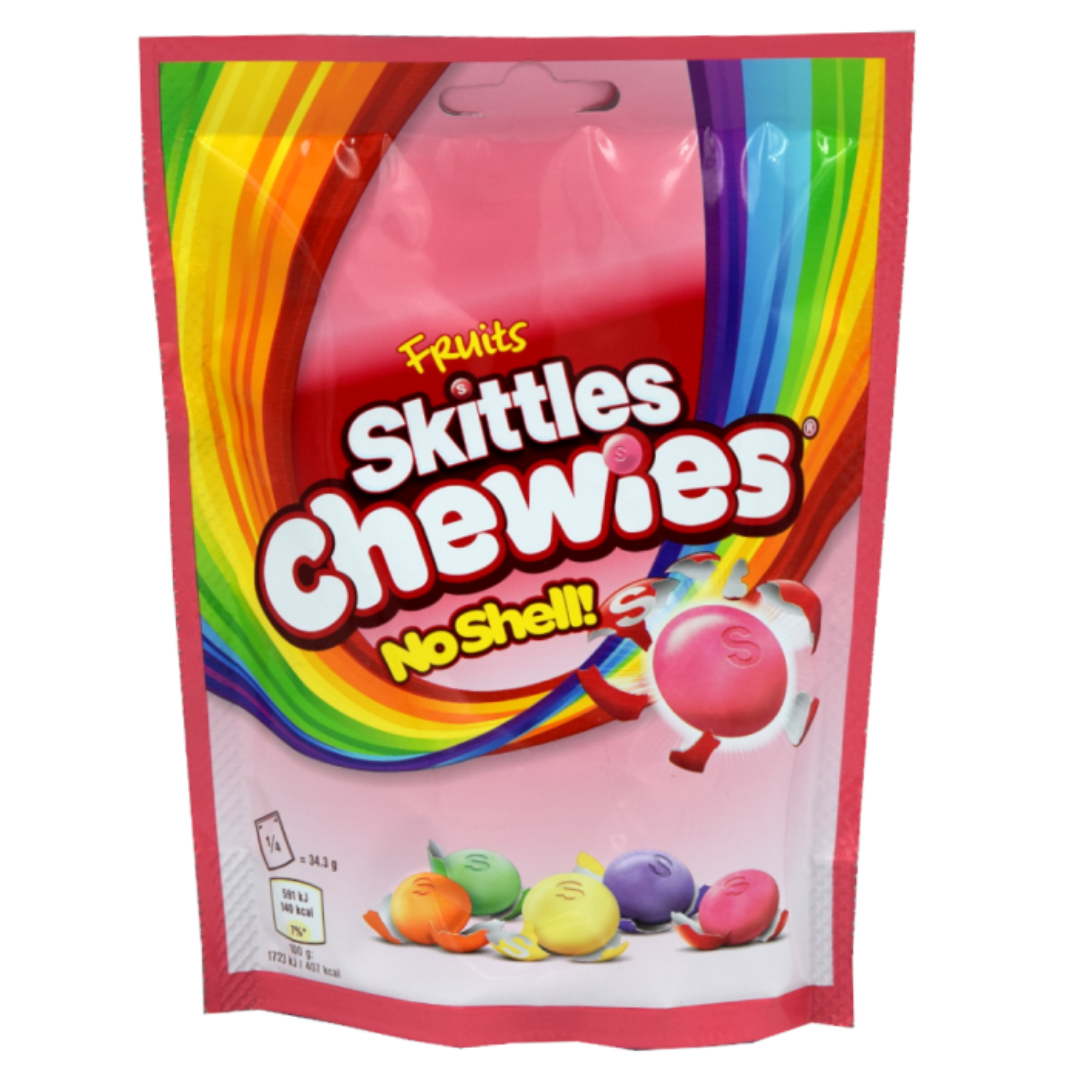 SKITTLES CHEWIES NO SHELL 132GR