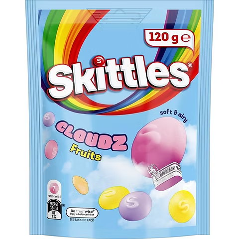 SKITTLES SQUISHY CLOUDZ FRUITS 94GR