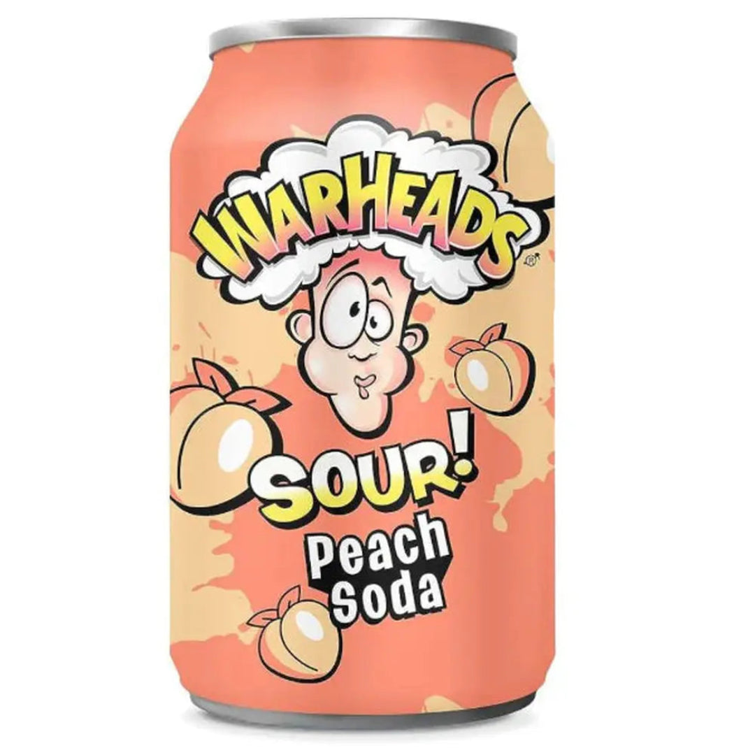 WARHEADS SOUR PEACH SODA 330ML