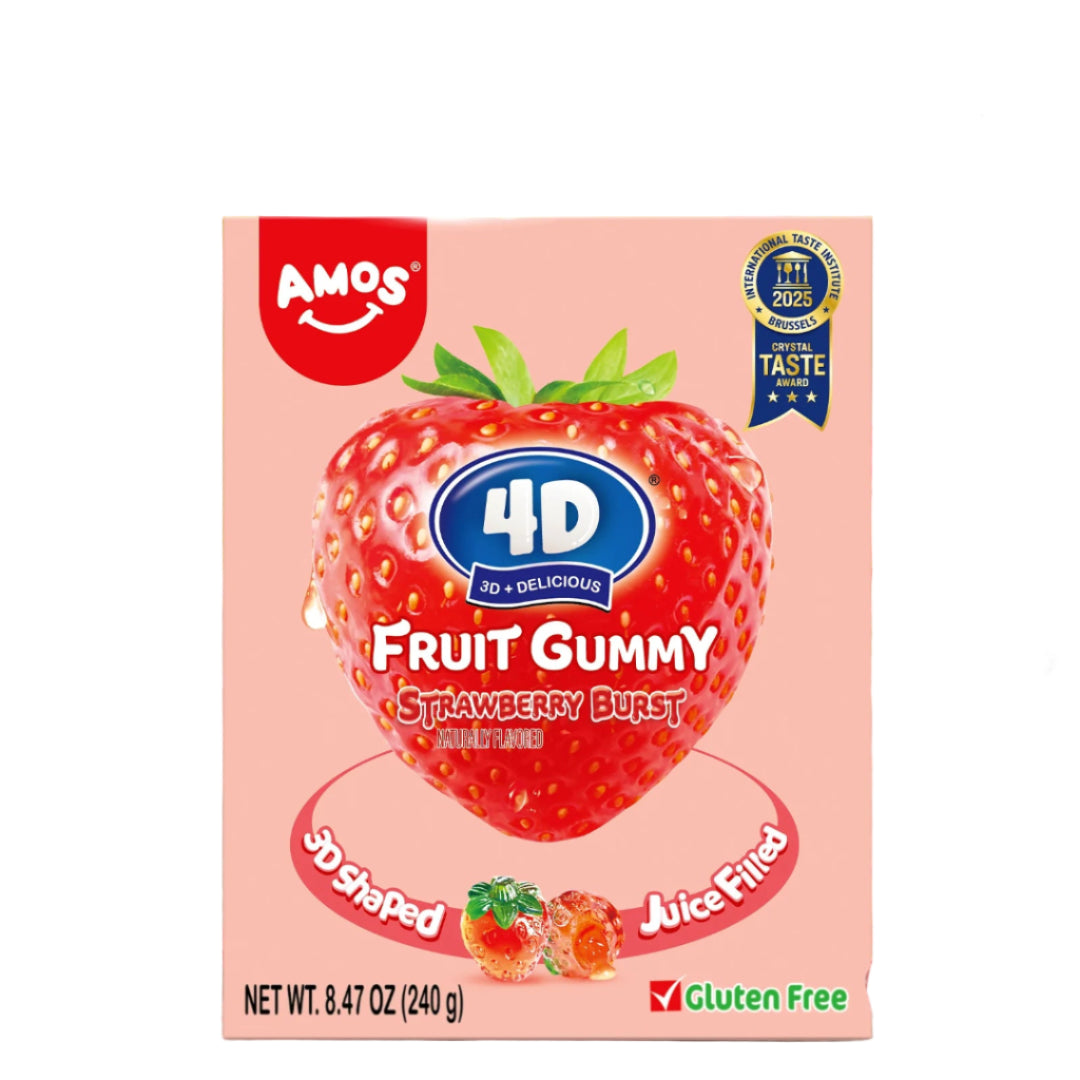 4D FRUIT GUMMY STRAWBERRY BURST 65GR