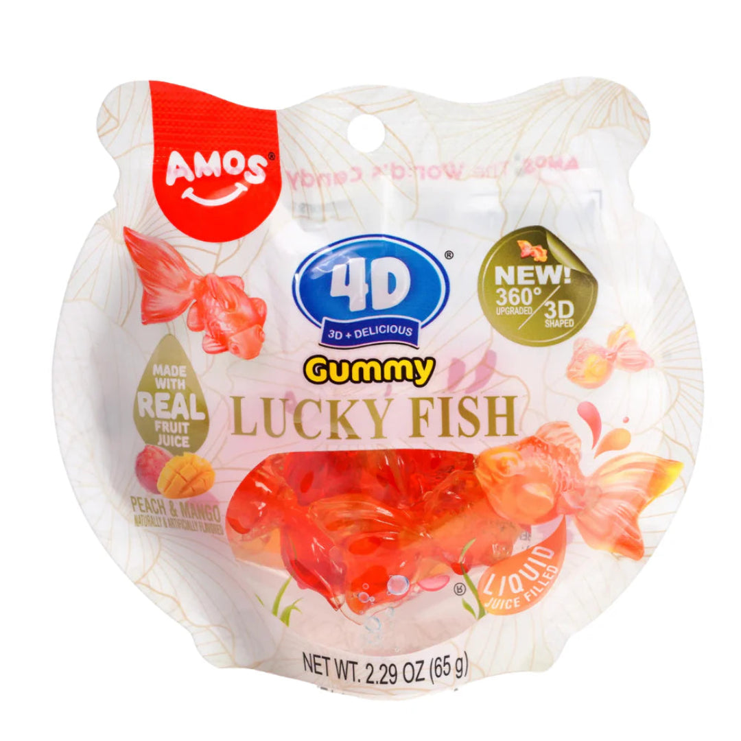 AMOS 4D GUMMY LUCKY FISH 60GR