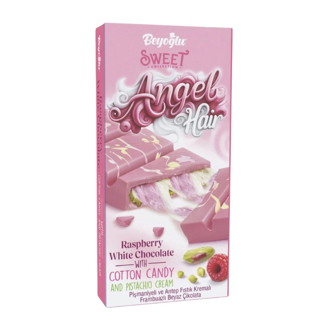 BEYOGLU ANGEL HAIR RASPBERRY WHITE CHOCOLATE 170GR