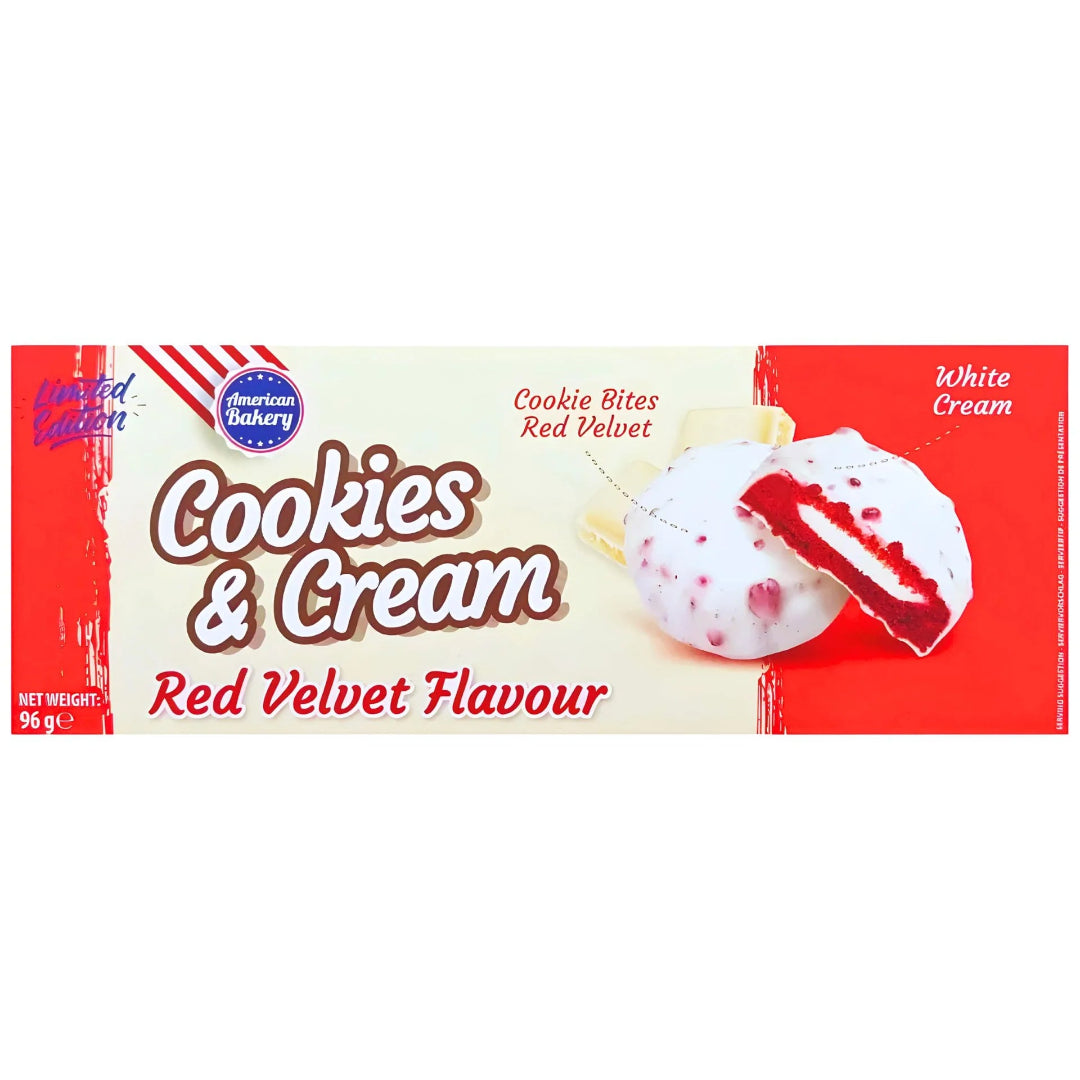AMERICAN BAKERY COOKIES & CREAM RED VELVET 96GR
