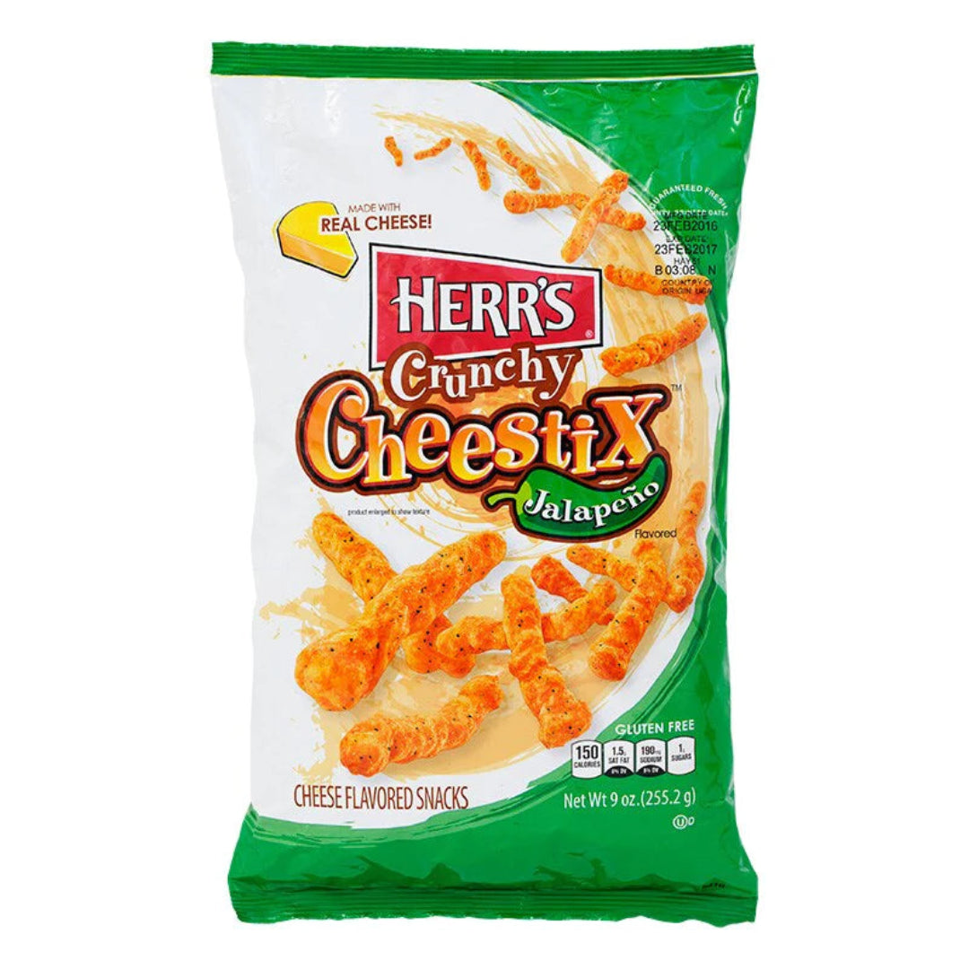 HERR'S: CRUNCHY CHEESTIX JALAPENO 227GR