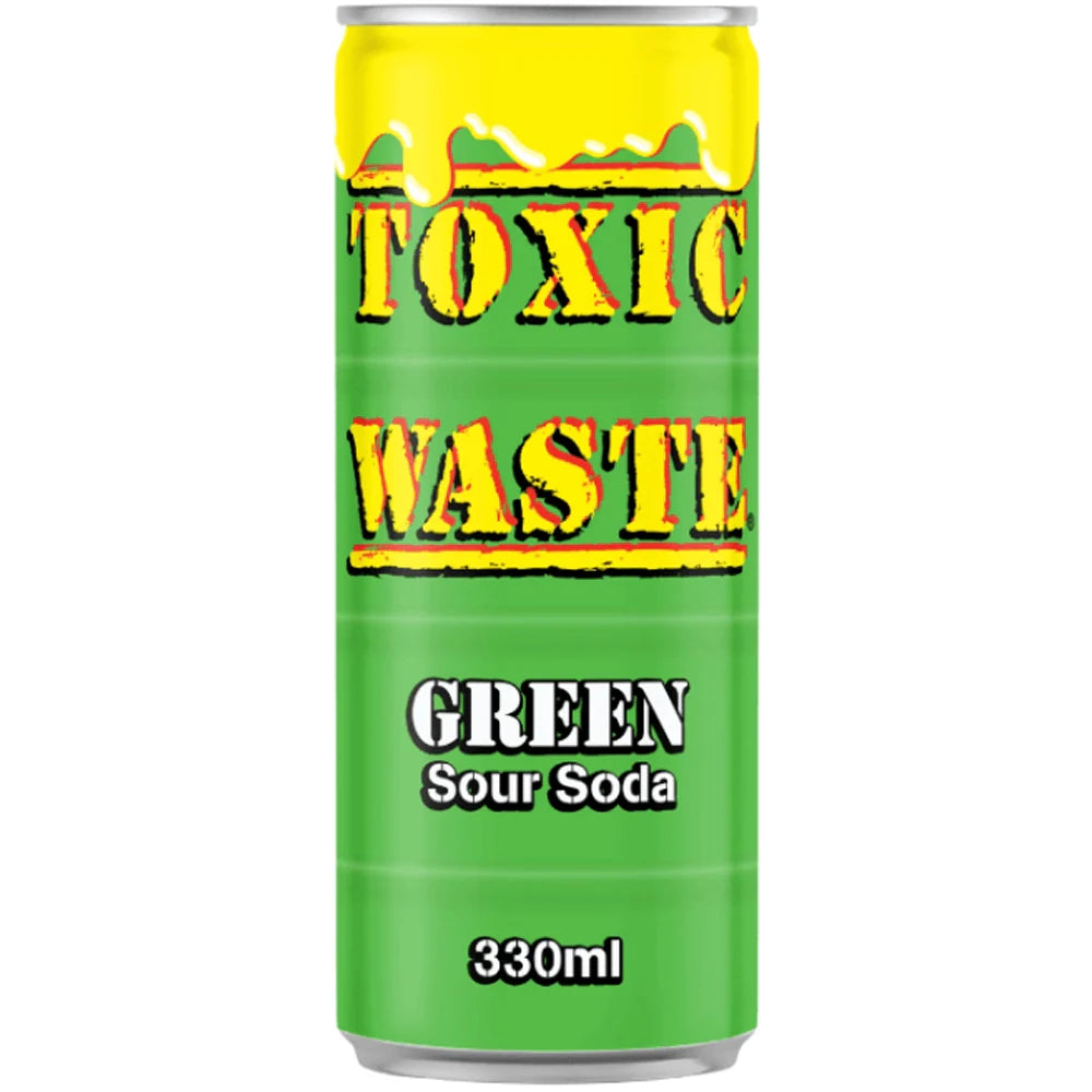 TOXIC WASTE GREEN SOUR SODA 330ML
