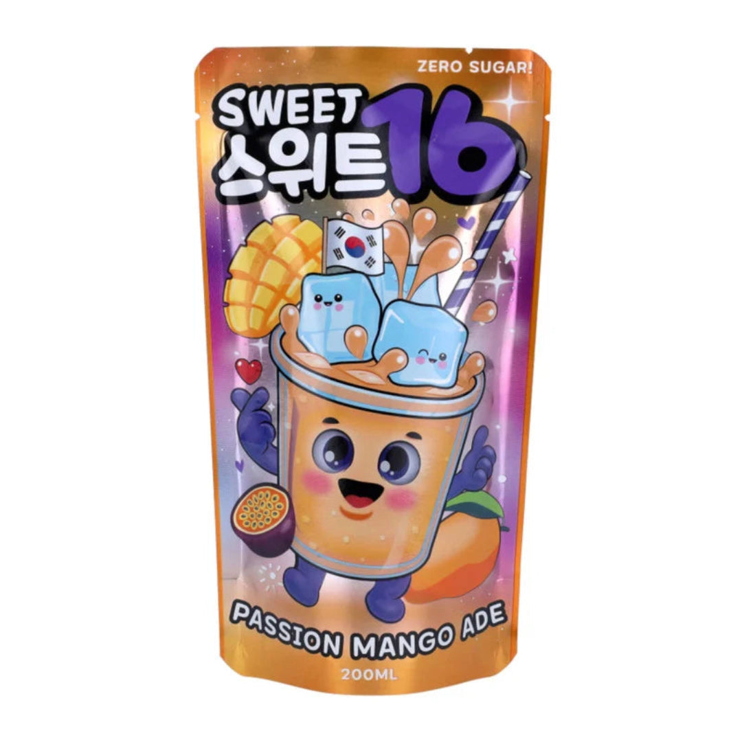 SWEET 16 PASSION MANGO ADE 200ML