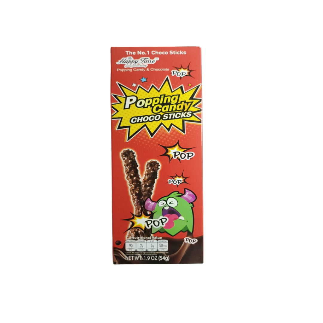 SUNYOUNG POPPING CANDY CHOCO STICKS 54GR