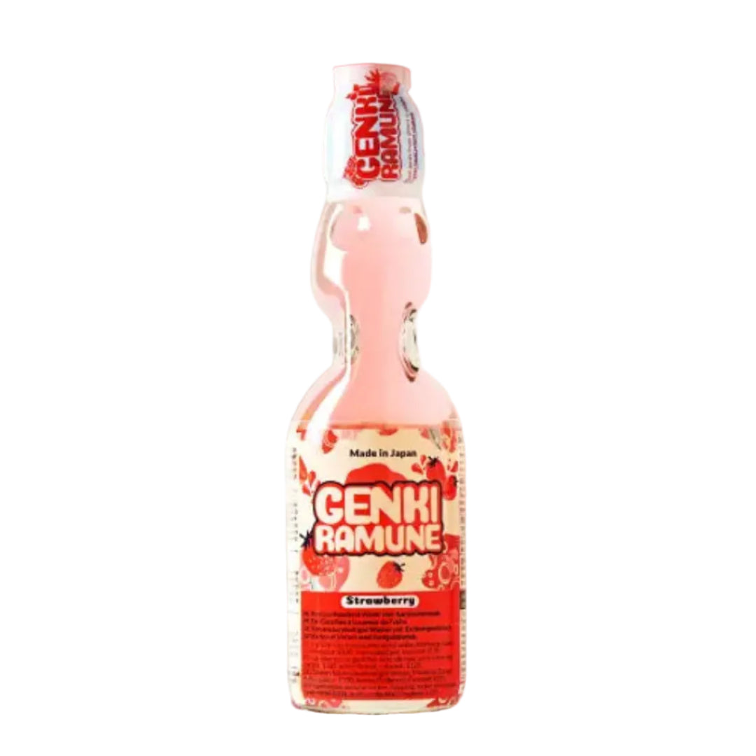 GENKI RAMUNE STRAWBERRY 200ML