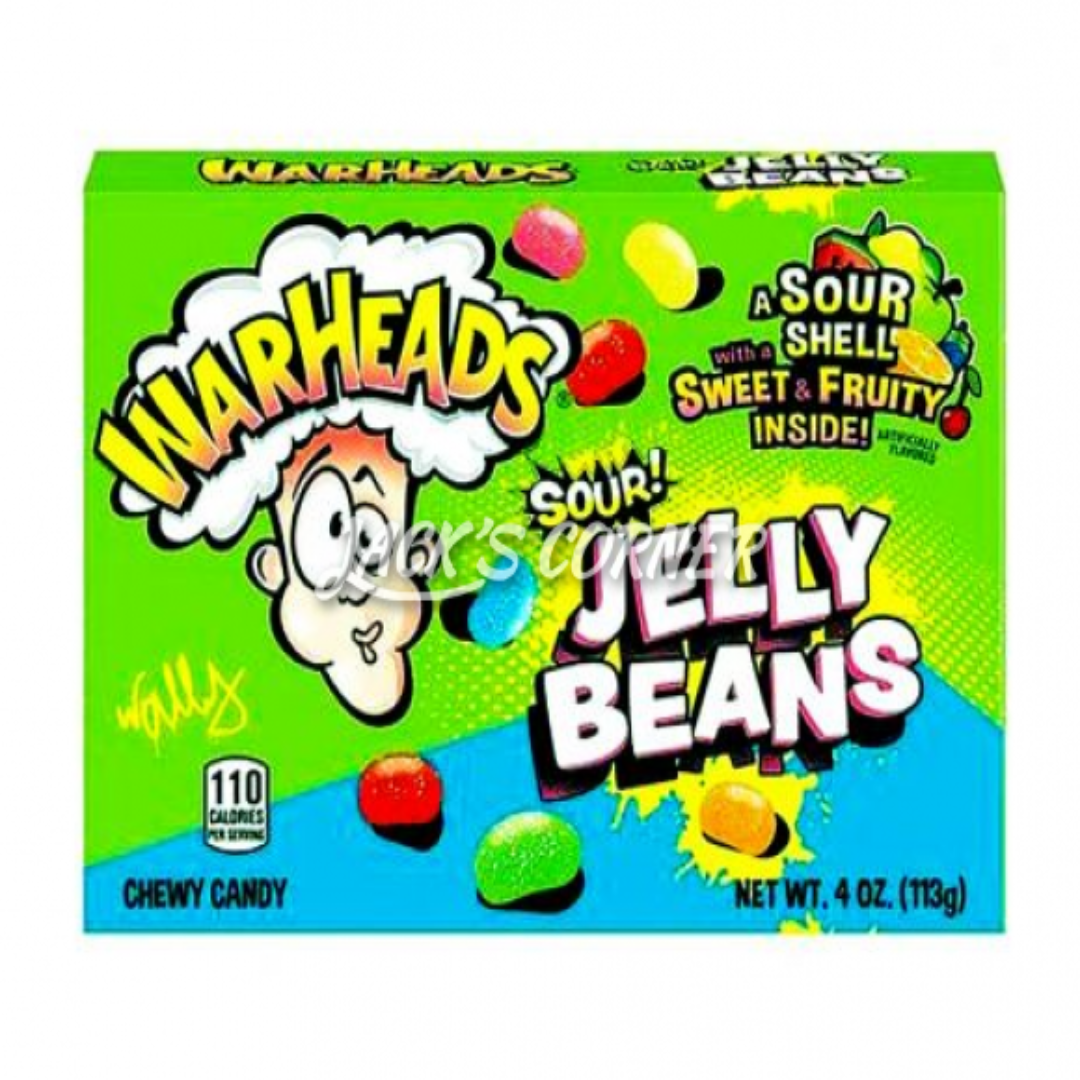 WARHEADS SOUR JELLY BEANS 113GR