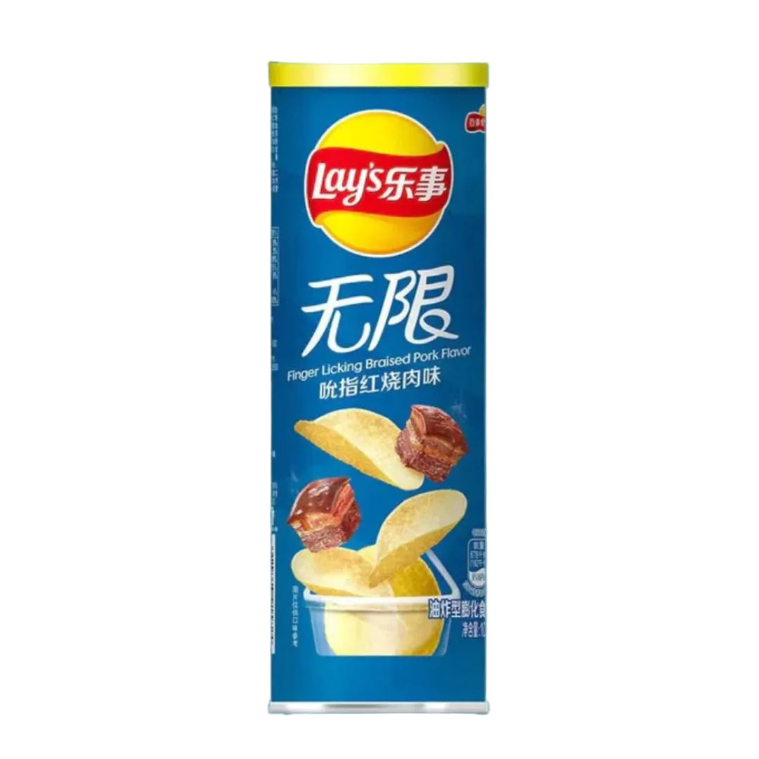 LAYS STAX BRAISED PORK FLAVOUR 90GR