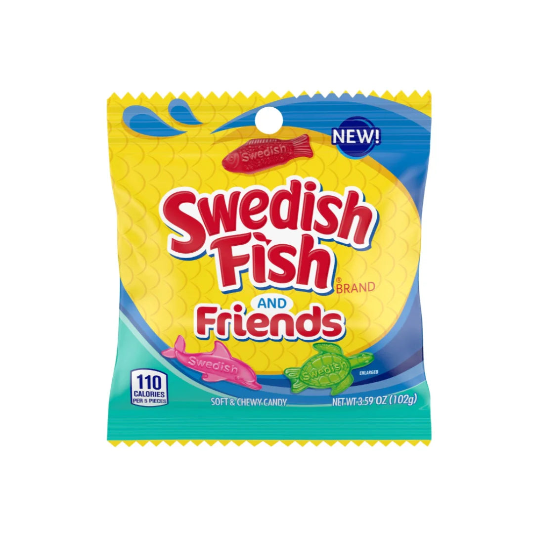 SWEDISH FISH AND FRIENDS 102GR