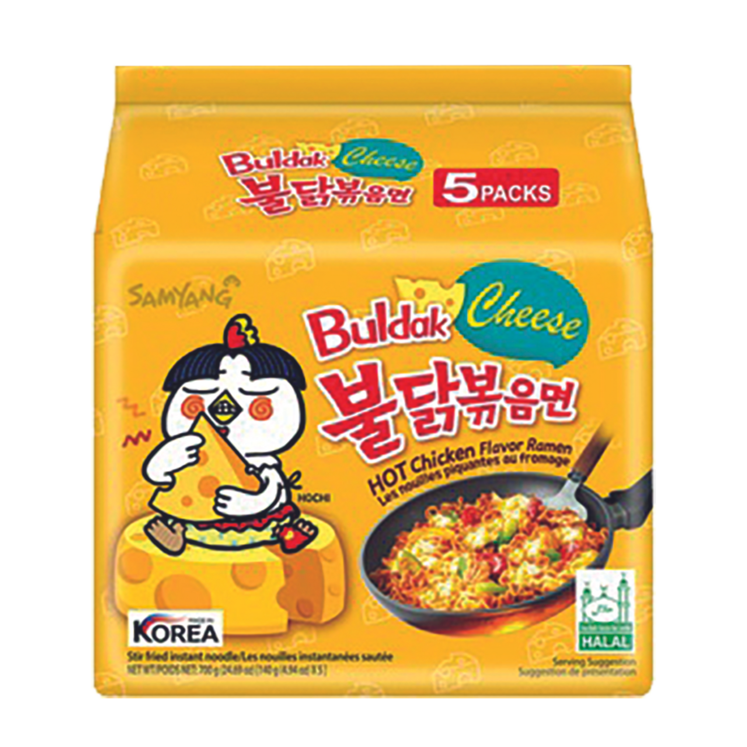 SAMYANG Instant Noedels met Pittige Kip/Kaas Smaak