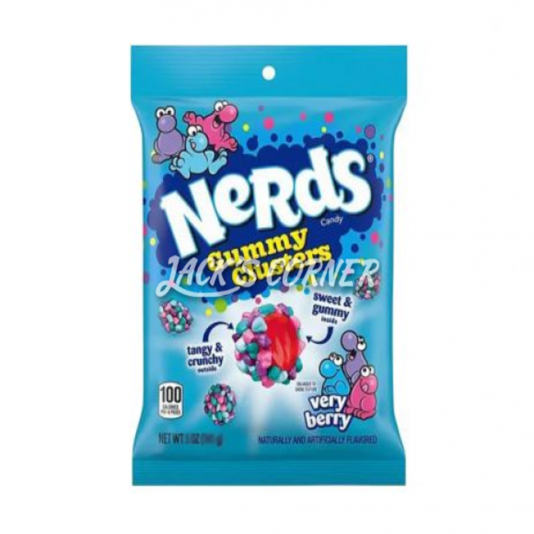 NERDS GUMMY CLUSTERS VERY BERRY 85GR